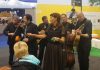 Sie laufen durch Hessen und Partnerland Bulgarien … Die Internationale Grüne Woche ist auch ein Ort für Musik, Tanz und kleine Konzerte Musikgruppe Walk-a-tones in Hessen-Halle 22 auf der83. Internationalen Grüne Woche IGW 2018