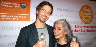Länderwissen interessant. Zohre Shahi und Stephan Orth gewinnen in Berlin Preise (ITB Buch Awards) Stephan Orth und Zohre Shahi.