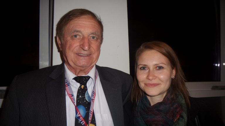 Kazimierz Blaszczak und Agnieszka Elbanowska vom Film "Pierwszy Polak na Marsie" bzw. "First Pole on Mars" im Kino Fsk am Oranienplatz beim Filmfestival Filmpolska
