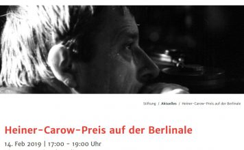 7. Heiner-Carow-Preis auf der 69. Berlinale