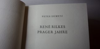 Was nicht in Wikipedia steht. Steht „alles im Internet“ – weit gefehlt Titelseite von Peter Demetz' Buch über Rainer Maria Rilkes Jahre in Prag, seiner Geburtsstadt.