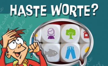Würfeln und dann Begriffe finden beim Spiel „Haste Worte?“