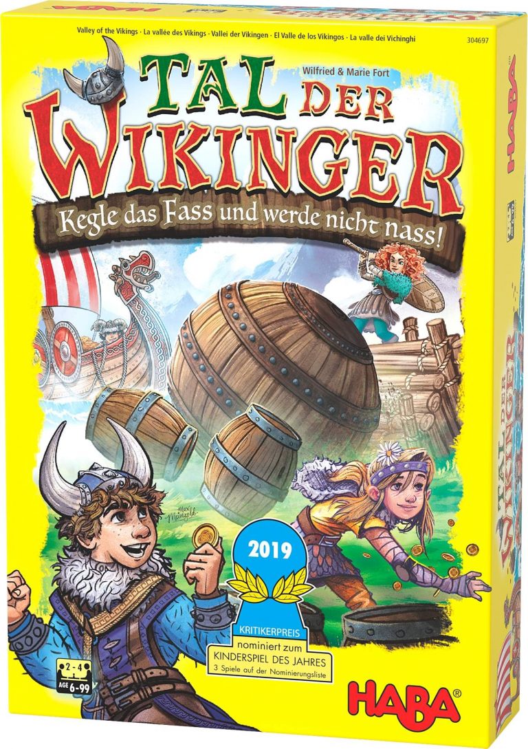 Eine Kugel und vier Fässer oder geschickter Kegelspaß mit Taktik – Zum Spiel „Tal der Wikinger“ von Wilfried und Maria Fort
