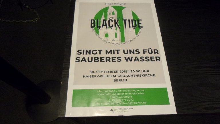 Blacktide – Singen für sauberes Wasser in der Berliner Gedächtniskirche