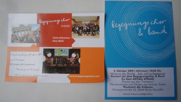 Begegnungskonzert: Begegnungschor + Band mit Konzert in vielen Sprachen