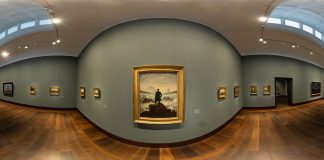 Der Caspar-David-Friedrich-Saal der Hamburger Kunsthalle „ab sofort“ in einem „virtuellen 360°-Rundgang“