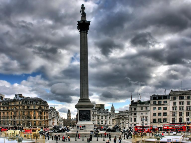 Ein Freiluftkonzert auf dem Trafalgar Square mit dem London Symphony Orchestra