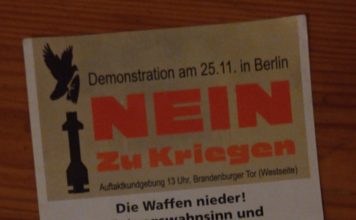 Dokumentation: „Die Waffen nieder! Rüstungswahnsinn und Sozialabbau stoppen“