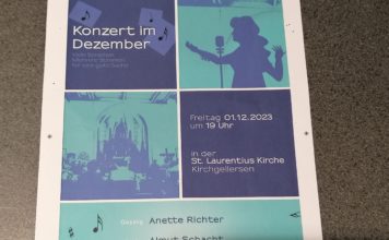 Konzert in Kirchgellersen bei Lüneburg am Freitag 1.12.23 Konzert in Kirchgellersen (im Landkreis Lüneburg).