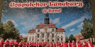 Weihnachtskonzert des Gospelchors Lüneburg am 17.12., 17 Uhr Das Weihnachtskonzert des Gospelchors Lüneburg mit Band (Plakatauschnitt)