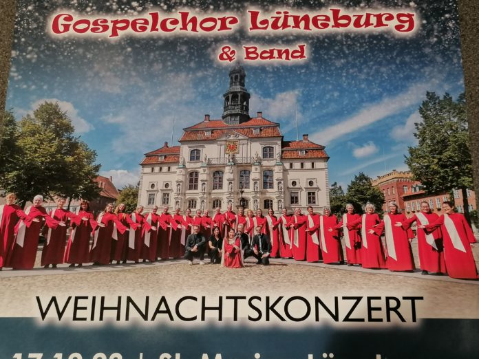 Das Weihnachtskonzert des Gospelchors Lüneburg mit Band (Plakatauschnitt)