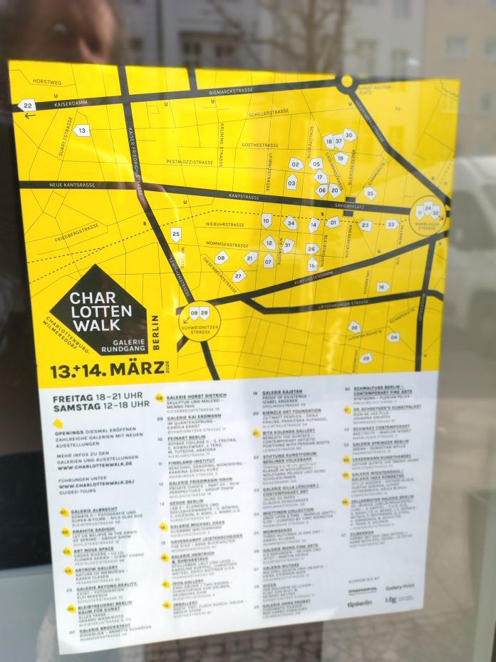 Charlottenwalk lädt ein zum Spaziergang durch 37 Galerien in Charlottenburg und Wilmersdorf wie Finnland-Institut und Galerie Anna Probst