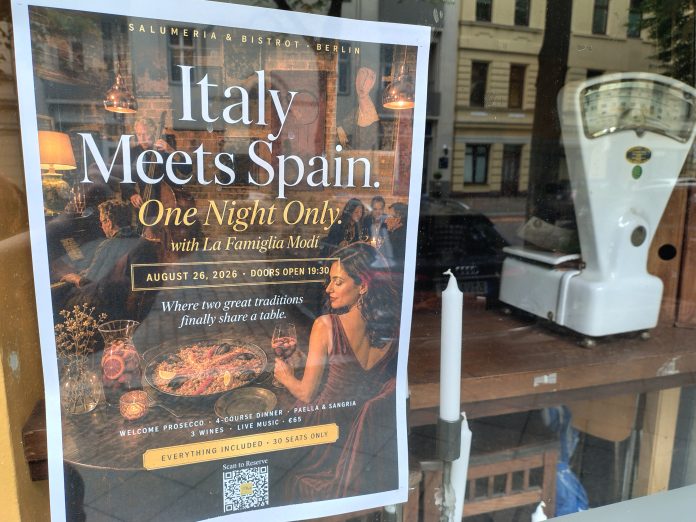 One Night Only - Italien und Spanien treffen sich in der Küche. Die Veranstaltung wird von Live-Musik begleitet werden. ITALY meets Spain