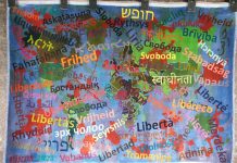 „Freiheit: Die Spuren der Freiheit“ – Ein persischer Teppich von Daniel Bikas oder Freiheit in 72 Sprachen