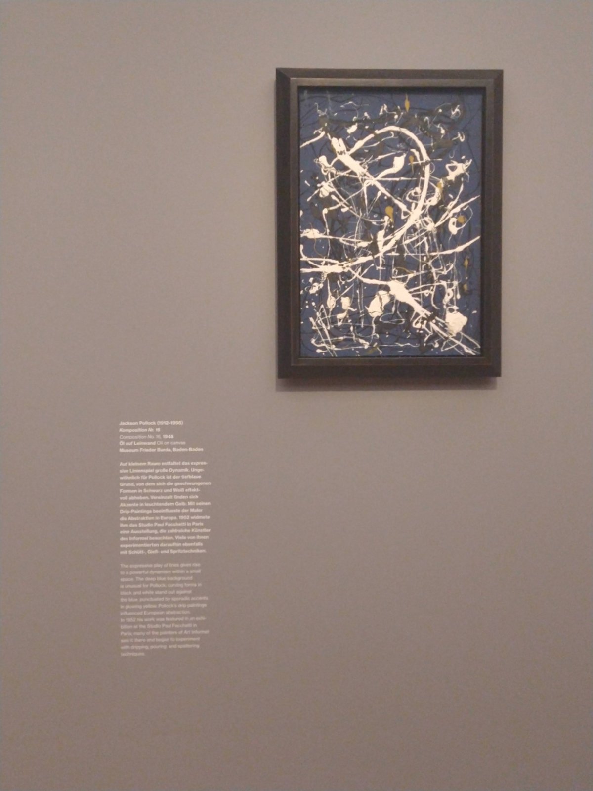 Bilder voller Dynamik – Werke von Jackson Pollock im Museum Barberini in Potsdam