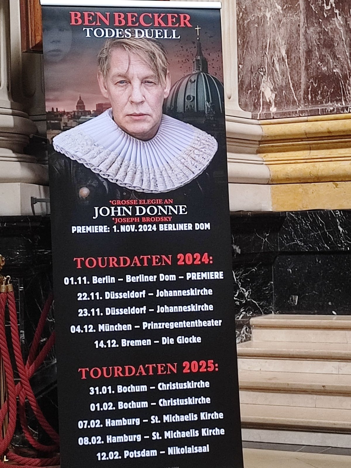 „Todesduell“ – Ben Becker „predigte“ im Berlin Dom